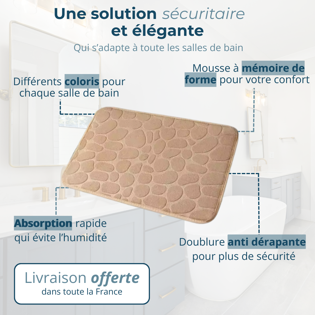 Tapis de bain à Mémoire de forme